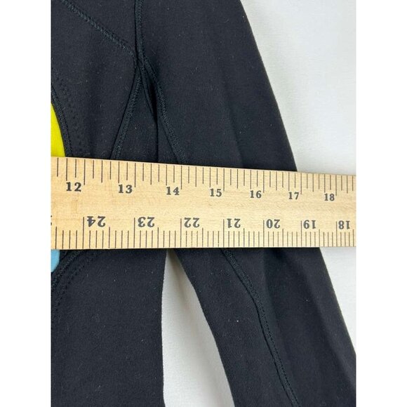 Lululemon Women's Size 4 Zip-Up Jacket Black Pow Stripe Split Pea Luon - Picture 6 of 13